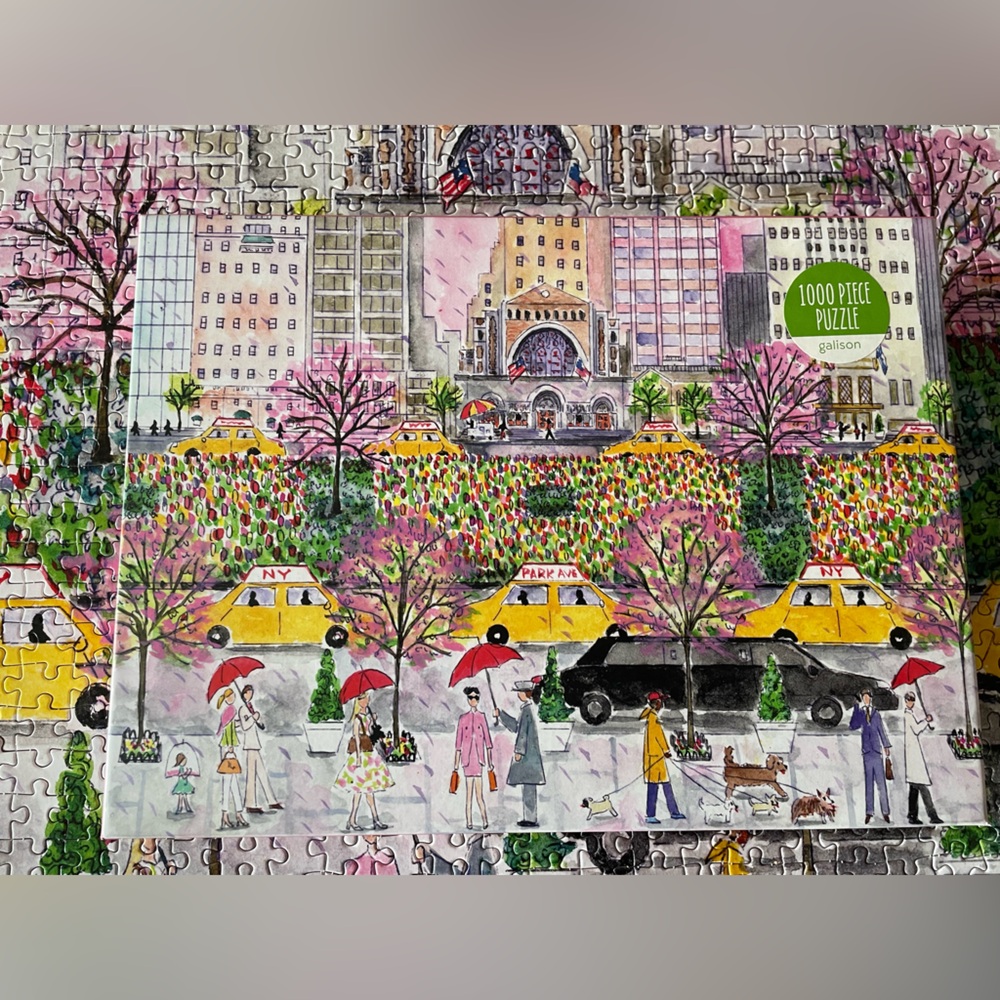 Michael Storrings Spring on Park Ave Cityscape 1000 Piece Puzzle
